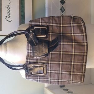 Tommy Hilfiger large fabric tote purse